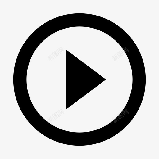 MD-play-circle-outlinesvg_新图网 https://ixintu.com MD-play-circle-outline material design official