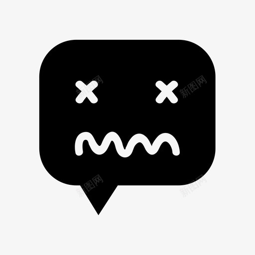 病态言论泡沫发烧引用图标svg_新图网 https://ixintu.com 不适 发烧 引用 病态言论泡沫 说 谈