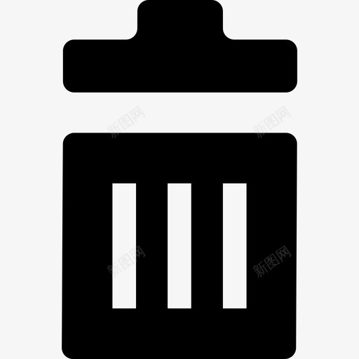 厨房垃圾桶免费用户界面线性图标svg_新图网 https://ixintu.com 免费用户界面 厨房垃圾桶 线性