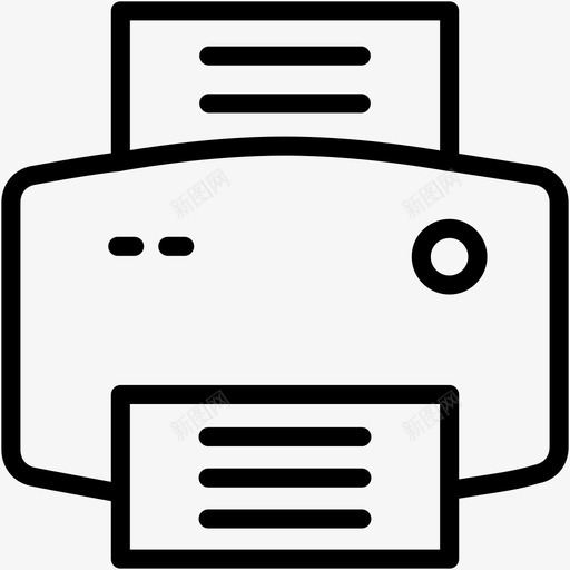 打印机纸张扫描仪图标svg_新图网 https://ixintu.com 办公室5 打印机 扫描仪 纸张