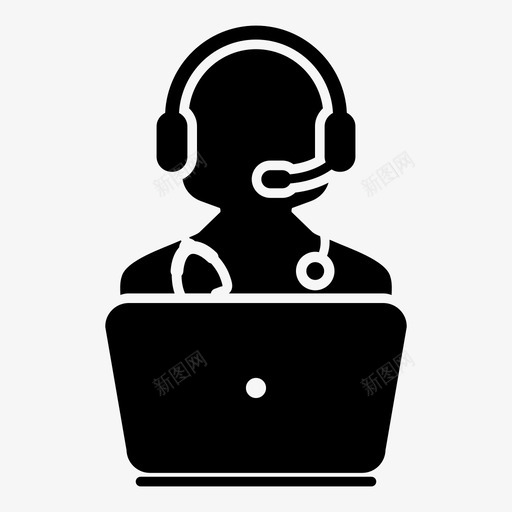 医生咨询健康图标svg_新图网 https://ixintu.com 健康 医学 医学媒介图标 医生 医院 咨询 女医生