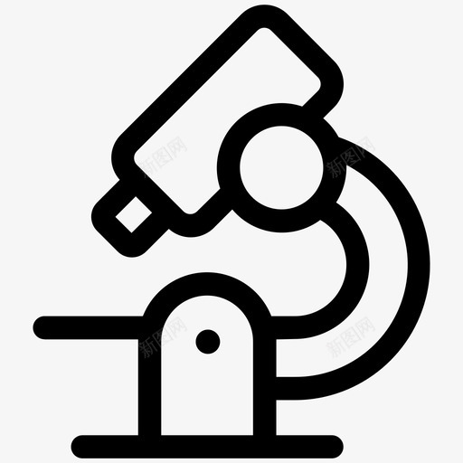 显微镜科学教育线第二卷图标svg_新图网 https://ixintu.com 教育线第二卷 显微镜 科学