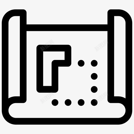 蓝图平面图房屋蓝图图标svg_新图网 https://ixintu.com 平面图 房地产线第三卷 房屋蓝图 蓝图