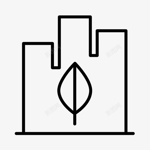 可持续性城市生态图标svg_新图网 https://ixintu.com 可持续性 城市 环境 生态 绿色能源