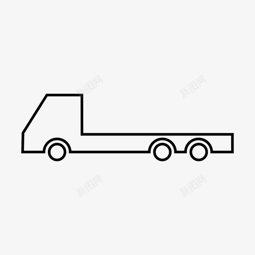 卡车汽车运输工具图标svg_新图网 https://ixintu.com 卡车 卡车床 汽车 运输工具