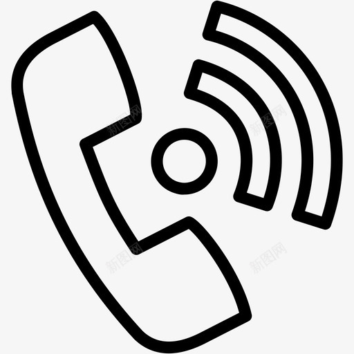 电话呼叫通信图标svg_新图网 https://ixintu.com 呼叫 固定电话 电话 联系人 计算机硬件 通信