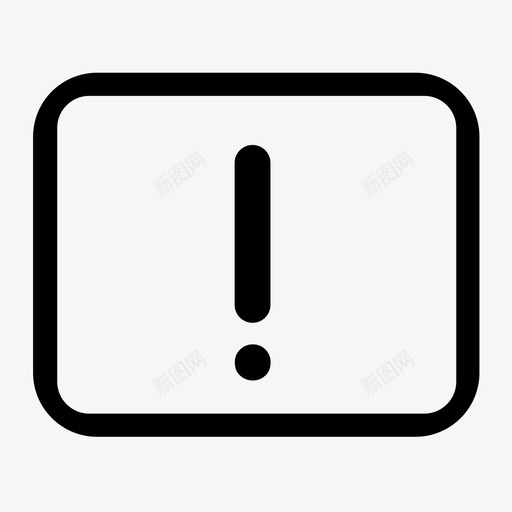 注意事项ICONsvg_新图网 https://ixintu.com 注意事项ICON
