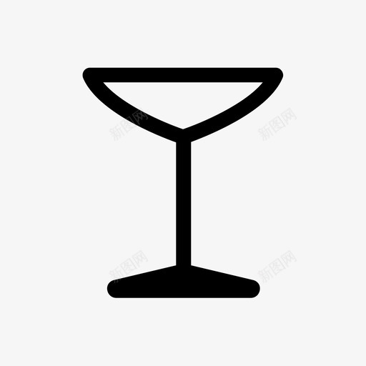 鸡尾酒杯酒吧轿跑车杯图标svg_新图网 https://ixintu.com 易碎品 轿跑车杯 酒吧 酒吧场景 饮料 鸡尾酒杯