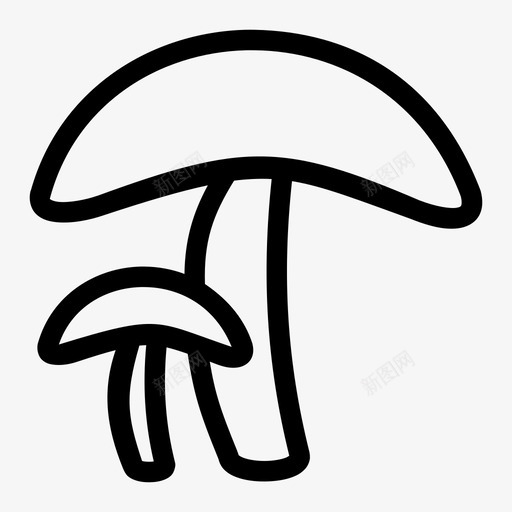 蘑菇菌类蔬菜图标svg_新图网 https://ixintu.com 菌类 蔬菜 蘑菇