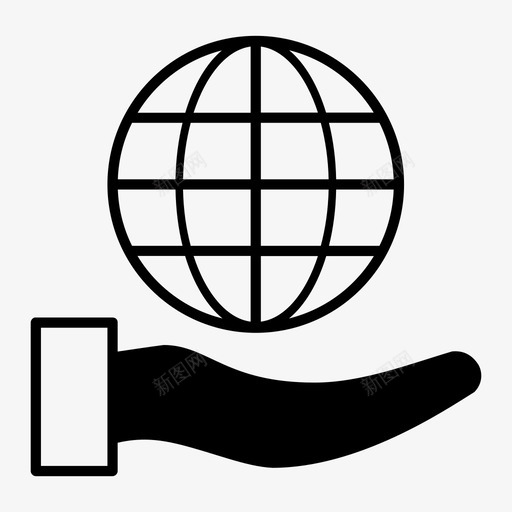 地球在手环境网络图标svg_新图网 https://ixintu.com 世界 地球在手 环境 网络