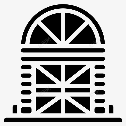 谷仓建筑农场图标svg_新图网 https://ixintu.com 农场 建筑 谷仓