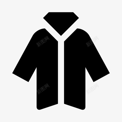 斗篷外套长袍图标svg_新图网 https://ixintu.com 外套 斗篷 衣服和鞋子 长袍