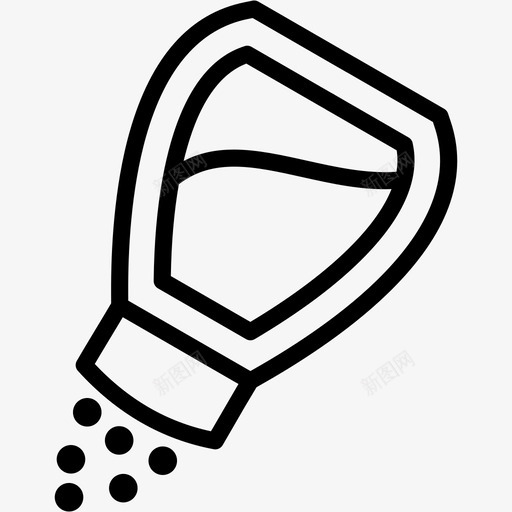 盐瓶罐子厨房图标svg_新图网 https://ixintu.com 厨房 家庭用品 盐瓶 罐子 钠