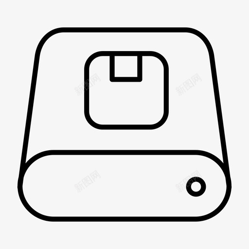 硬盘备份磁盘图标svg_新图网 https://ixintu.com 保存 备份 硬盘 磁盘 驱动器