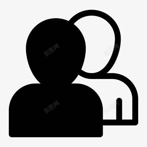 夫妻朋友小组图标svg_新图网 https://ixintu.com 个人 夫妻 小组 朋友 用户 队列