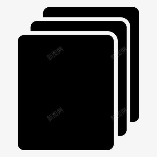 复制按钮文档图标svg_新图网 https://ixintu.com 副本 复制 按钮 文件 文档