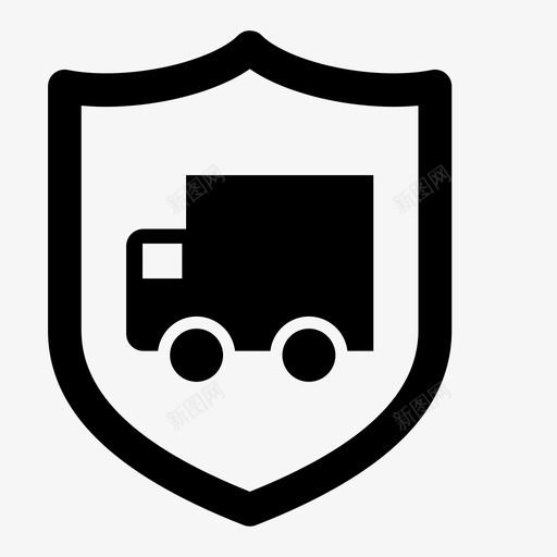 送货安全保险箱防护罩图标svg_新图网 https://ixintu.com 保险箱 卡车 装运 送货安全 防护罩