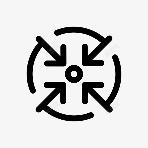 会合点中心会聚图标svg_新图网 https://ixintu.com 中心 会合点 会聚 杂八提纲