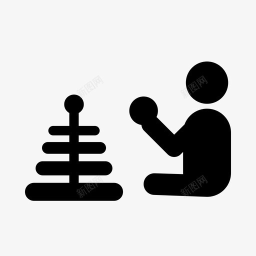婴儿游戏幼儿玩具玩具图标svg_新图网 https://ixintu.com 婴儿护理 婴儿游戏 幼儿玩具 玩具