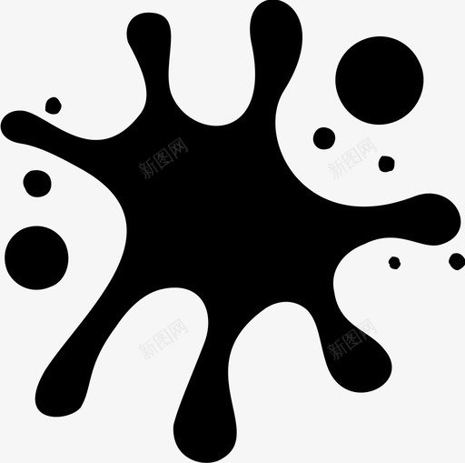 溅点喷图标svg_新图网 https://ixintu.com 喷 溅 点