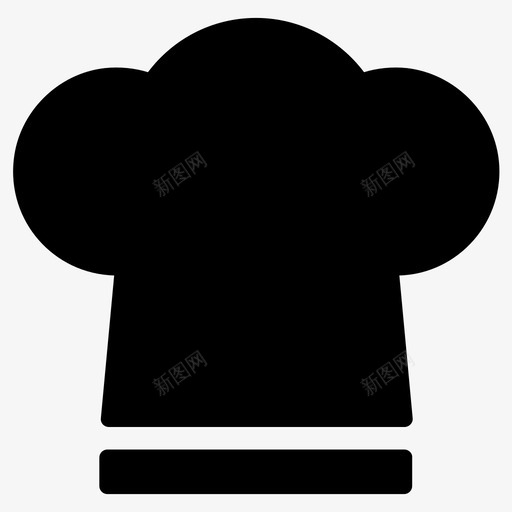 厨师帽烹饪帽图标svg_新图网 https://ixintu.com 厨师帽 烹饪帽
