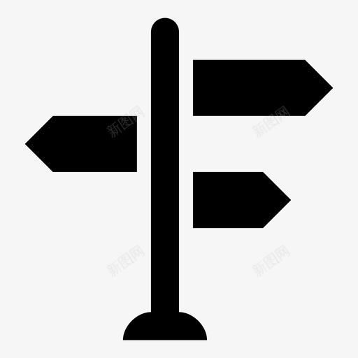 方向指引导航图标svg_新图网 https://ixintu.com 夏季 导航 指引 方向 标志 道路