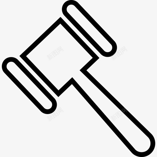 未选中拍卖锤svg_新图网 https://ixintu.com 未选中拍卖锤