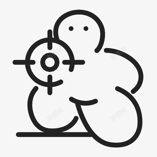 瞄准攻击防守图标svg_新图网 https://ixintu.com 射击 攻击 瞄准 防守