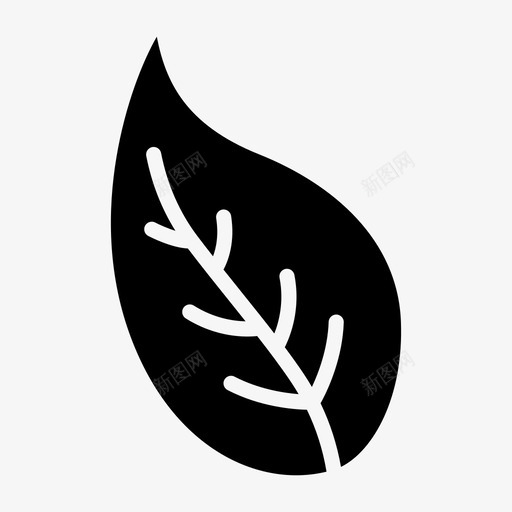 叶绿叶植物图标svg_新图网 https://ixintu.com 叶 植物 绿叶 花草和树木
