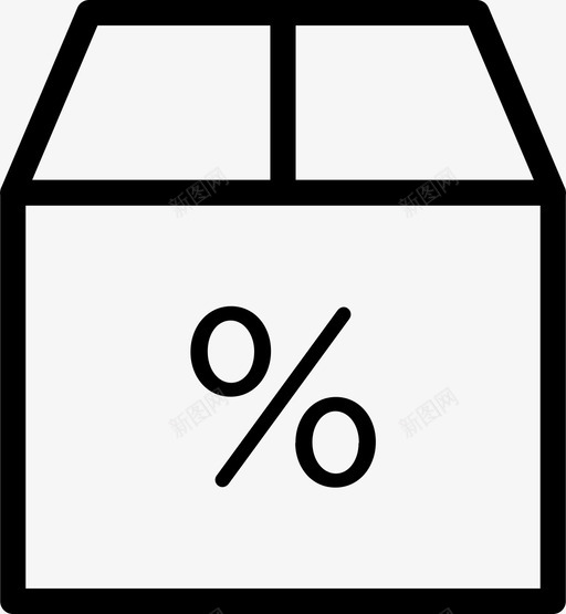 箱百分比交货箱交货包装图标svg_新图网 https://ixintu.com 交货包装 交货箱 包装 包裹 电子商务 箱百分比