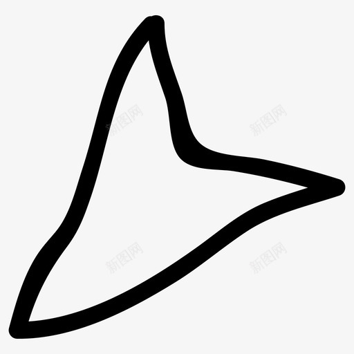 手绘方向箭头gps图标svg_新图网 https://ixintu.com gps 位置 地图 地图和导航 手绘方向 指针 箭头