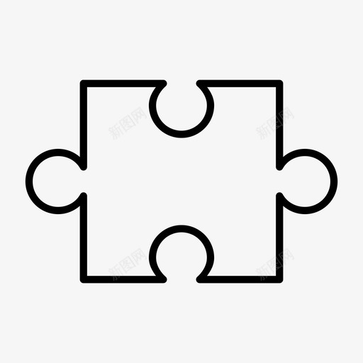 拼图游戏玩图标svg_新图网 https://ixintu.com 拼图 游戏 玩