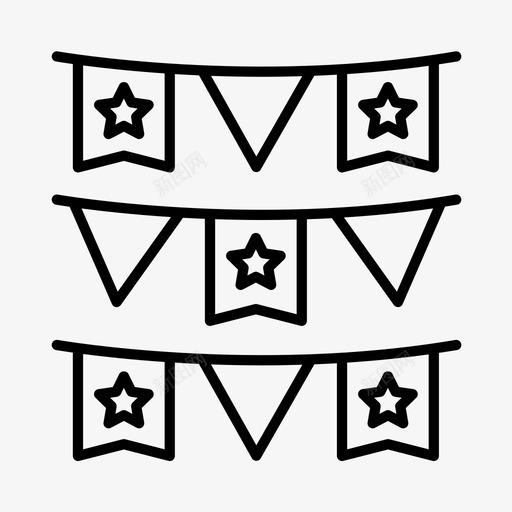 彩旗万圣节前夜命运图标svg_新图网 https://ixintu.com 万圣节 万圣节前夜 命运 彩旗 节日