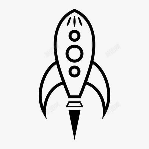 复古火箭宇航员太空图标svg_新图网 https://ixintu.com 复古太空 复古火箭 太空 宇宙飞船 宇航员