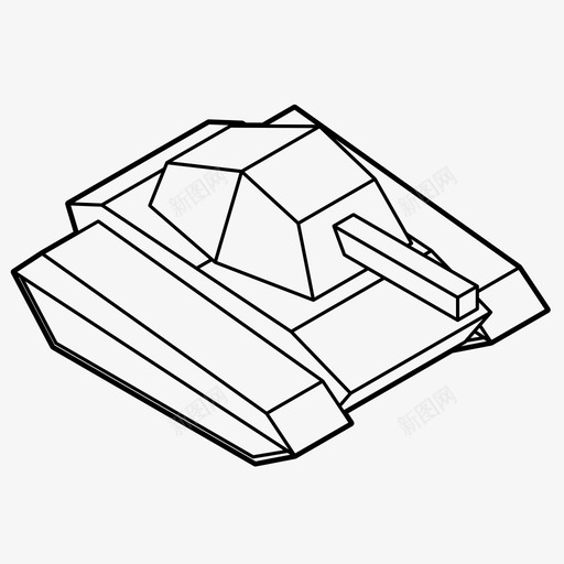 坦克军队冲突图标svg_新图网 https://ixintu.com 军事 军用车辆 军队 冲突 坦克 战争 战斗