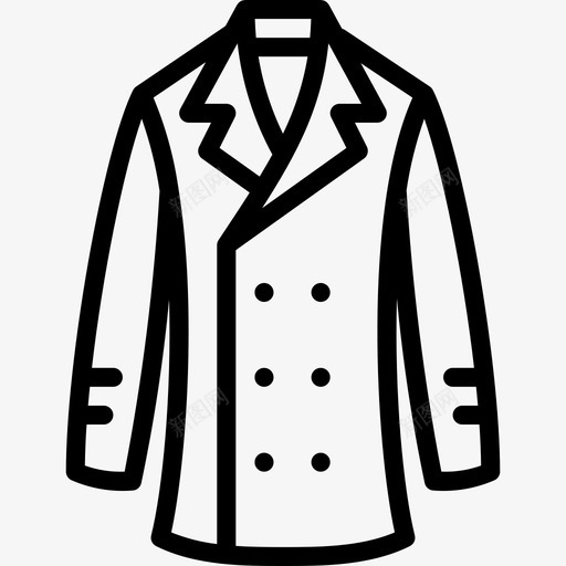 风衣服装男式图标svg_新图网 https://ixintu.com 服装 男式 男装 男装轮廓 风衣