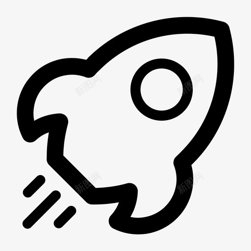 1火箭svg_新图网 https://ixintu.com 1火箭