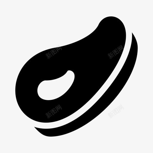 牛排烧烤食物图标svg_新图网 https://ixintu.com 烧烤 牛排 肉饼 菜单 食物