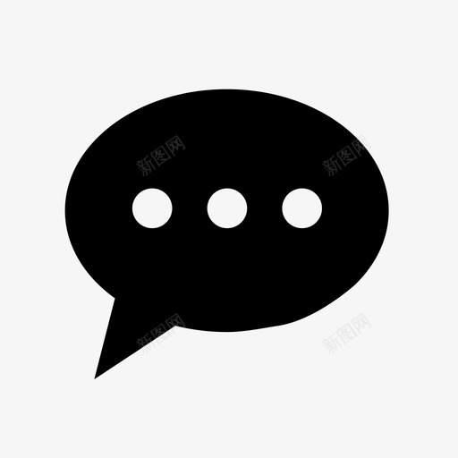 聊天交流演讲泡泡图标svg_新图网 https://ixintu.com 交流 演讲泡泡 聊天