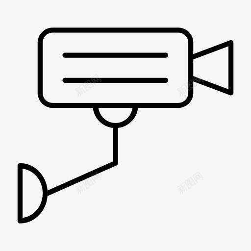 闭路电视摄像机控制图标svg_新图网 https://ixintu.com 保安 控制 摄像机 闭路电视 隐藏