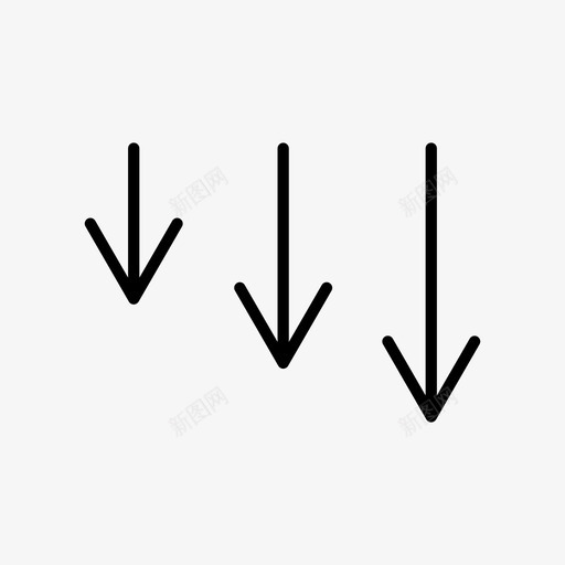 多个箭头箭头符号箭头图标svg_新图网 https://ixintu.com 向下 多个箭头 方向 箭头 箭头符号