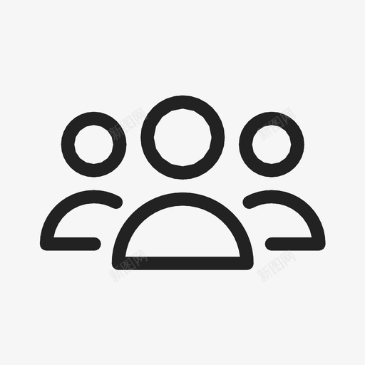 用户成员团队图标svg_新图网 https://ixintu.com 团队 成员 用户