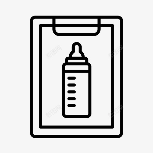 婴儿用品婴儿便条婴儿用品商店图标svg_新图网 https://ixintu.com 医院 奶瓶 婴儿便条 婴儿用品 婴儿用品商店 订单