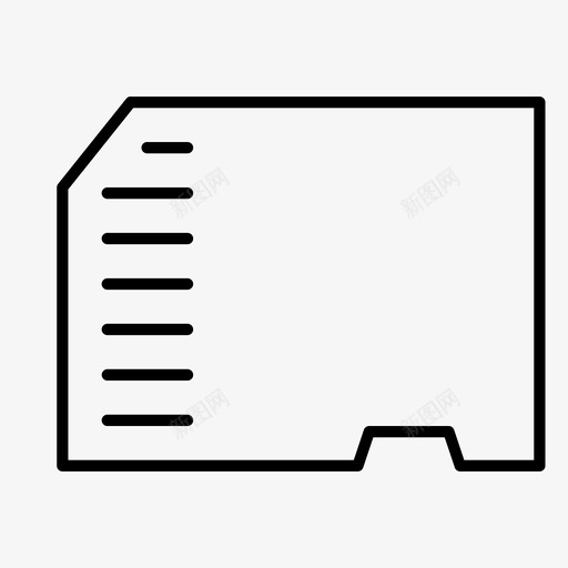sim卡文件存储器图标svg_新图网 https://ixintu.com micro sim卡 存储器 文件