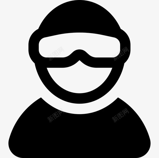 滑雪者人们四季图标svg_新图网 https://ixintu.com 人们 四季 滑雪者