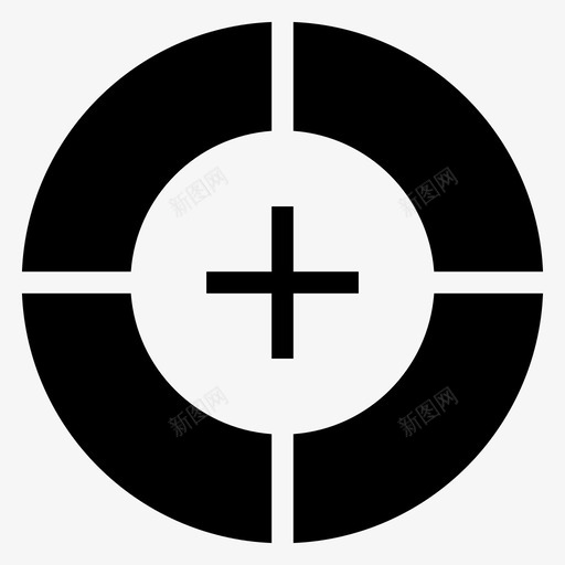 十字准线目标gps图标svg_新图网 https://ixintu.com gps 位置 十字准线 地图和导航标志符号 导航 成功 目标