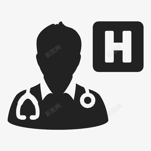 医生会诊医院图标svg_新图网 https://ixintu.com 会诊 医学 医生 医院 听诊器 听诊器向量图标