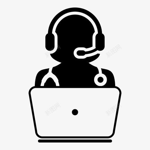 医生医学谈话图标svg_新图网 https://ixintu.com 医学 医生 咨询 在线 外科医生 女医生 护士矢量图标 谈话
