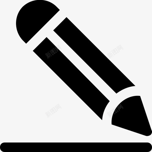 铅笔绘图签名图标svg_新图网 https://ixintu.com 书写 签名 绘图 铅笔 项目管理字形图标32
