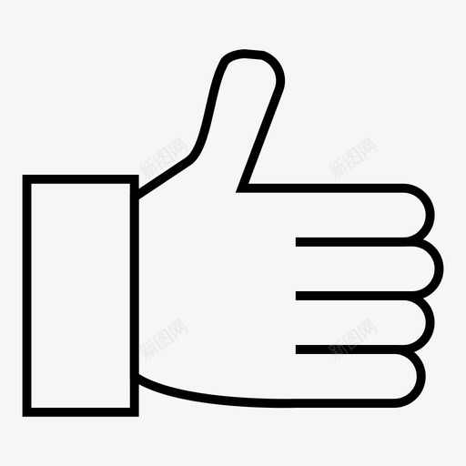喜欢反馈关注图标svg_新图网 https://ixintu.com 关注 反馈 喜欢 手势细线 爱 评分